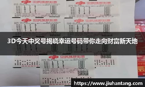 3D今天中奖号揭晓幸运号码带你走向财富新天地
